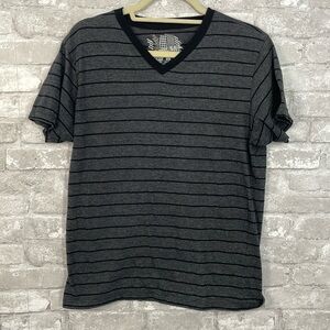 Blue Sol Striped Vneck Tee
